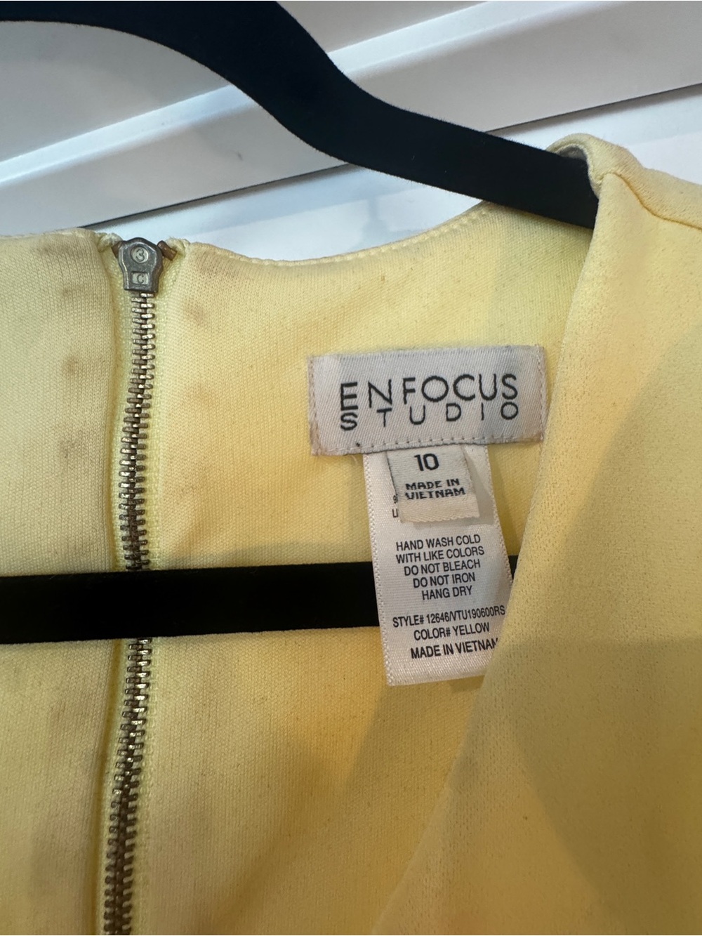 Yellow Ruffle Sheath Dress - Picture 3 of 3